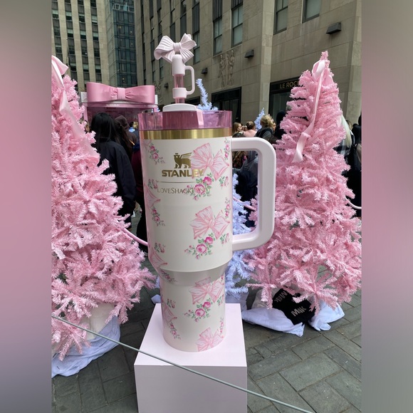 Stanley Accessories - LoveShackFancy Stanley 40oz pink